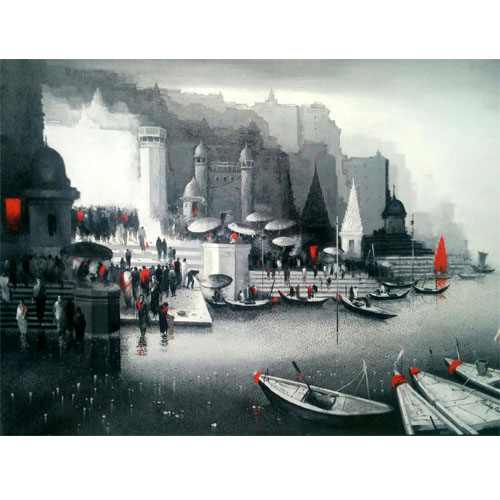Dilip-Chaudhury-Banaras-60x36