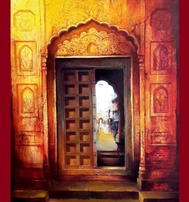 Ramonk ar l Door series l indianartplace.com
