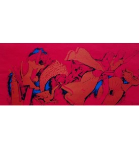 M.F Hussain Serigraph