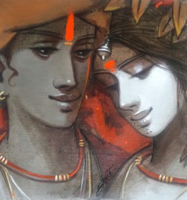 Subrata Das l Couple I l 12 x 12 inches