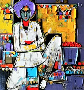 Girish Adannavar painting buy on IndianArtPlace.com