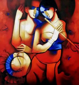 Arvind Kolapkar painting buy online on IndianArtPlace.com