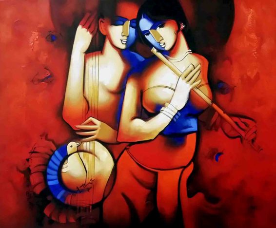 Arvind Kolapkar painting buy online on IndianArtPlace.com